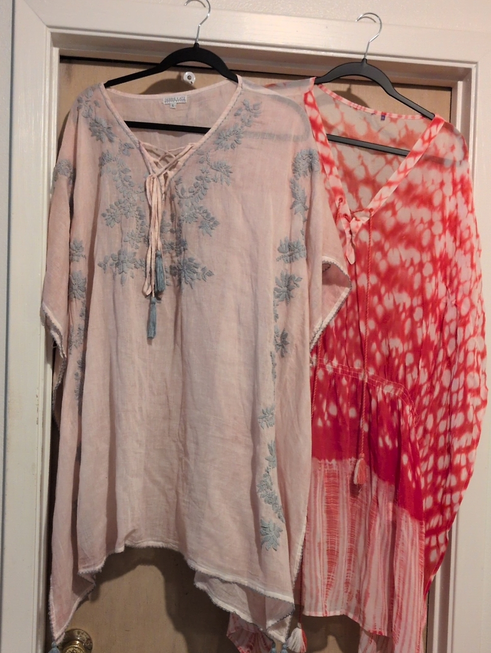 Women’s Light Pink Embroidered Tunic Top - Brand: